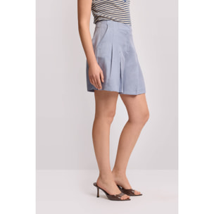 Kocca - Pantaloni corti con pieghe Donna, Tinta unita