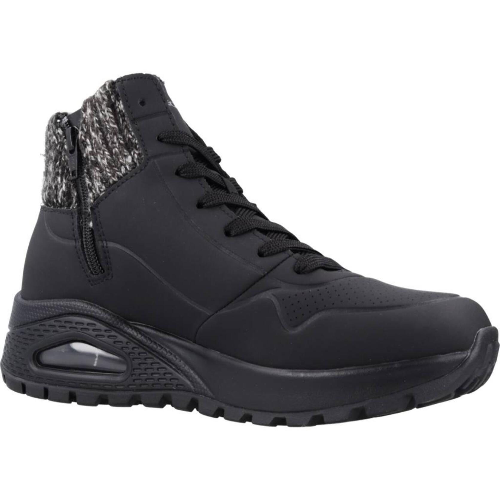 Botines Mujer Uno Rugged Negro