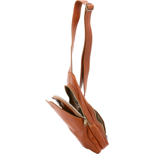Marsupio da uomo in vera pelle - Modello Rhys Elite - 33.0 x 17.0 x 7.0 cm