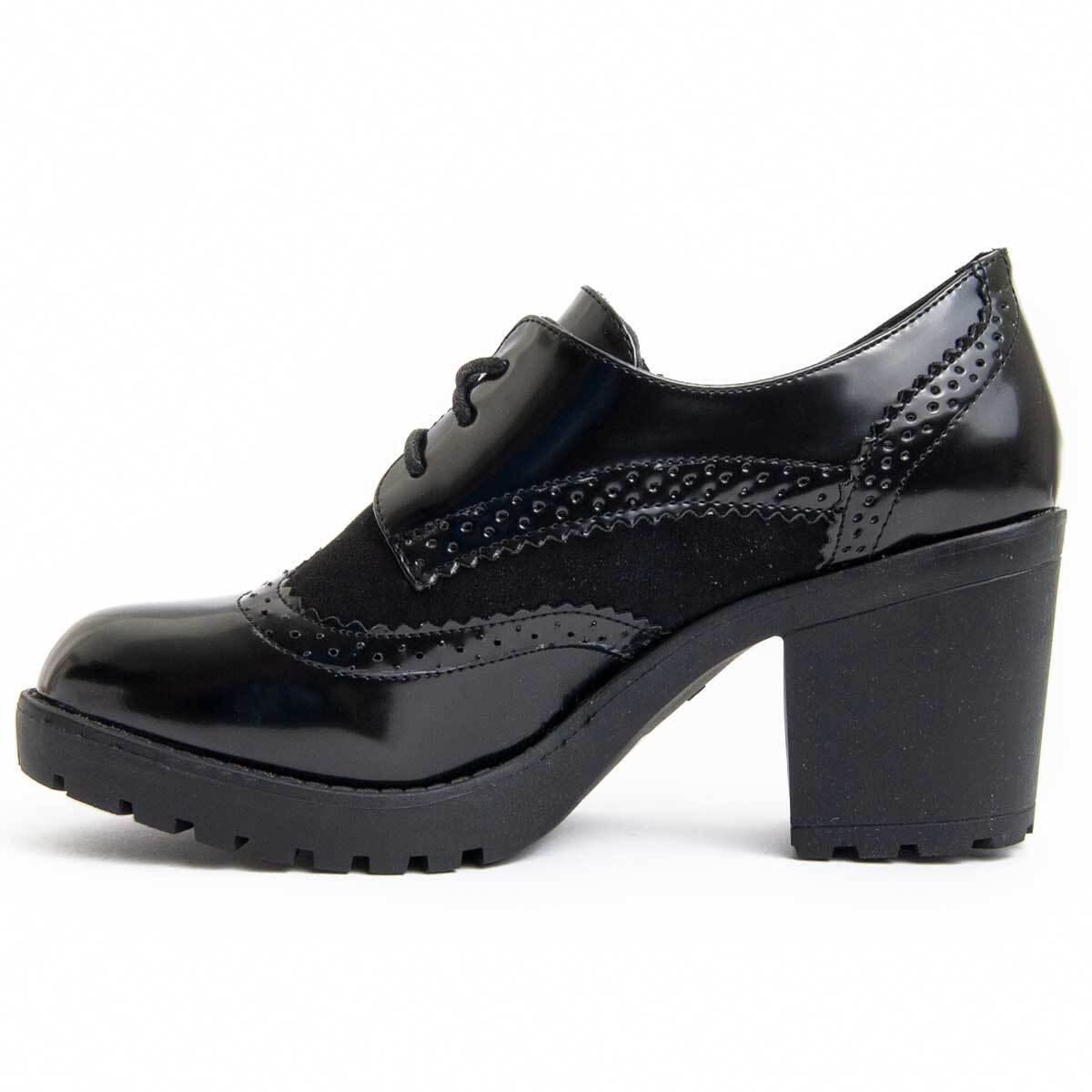 Zapato De Tacón - Negro - Altura: 7 Cm