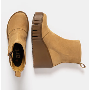 Botines con tacón 2091 NOBUCK KARAMEL/ CATANIA color Karamel