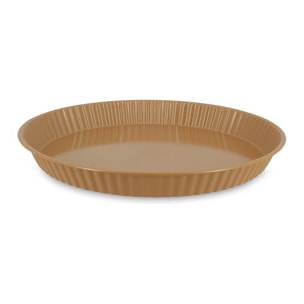 Moule à tarte en acier carbone noisette 30cm COLORAMA