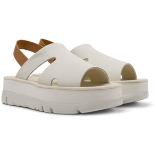 Sandalias - CAMPER Oruga Up - Blanco - Cuero liso