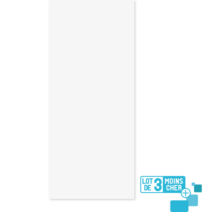 LOT de 3 Panneaux Muraux pour salle de bains en Aluminium Blanc - 90x210cm - WALL'IT