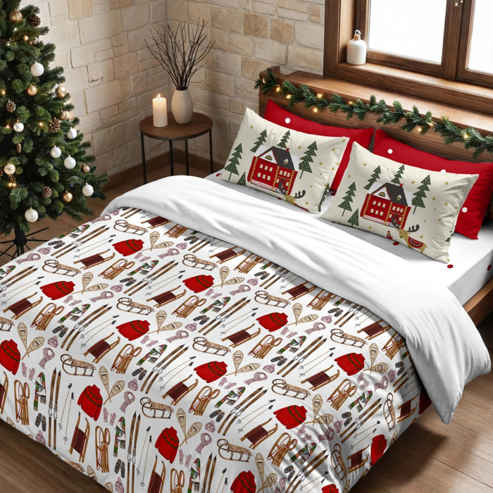 Housse de couette avec clics 100% coton Laponia 59