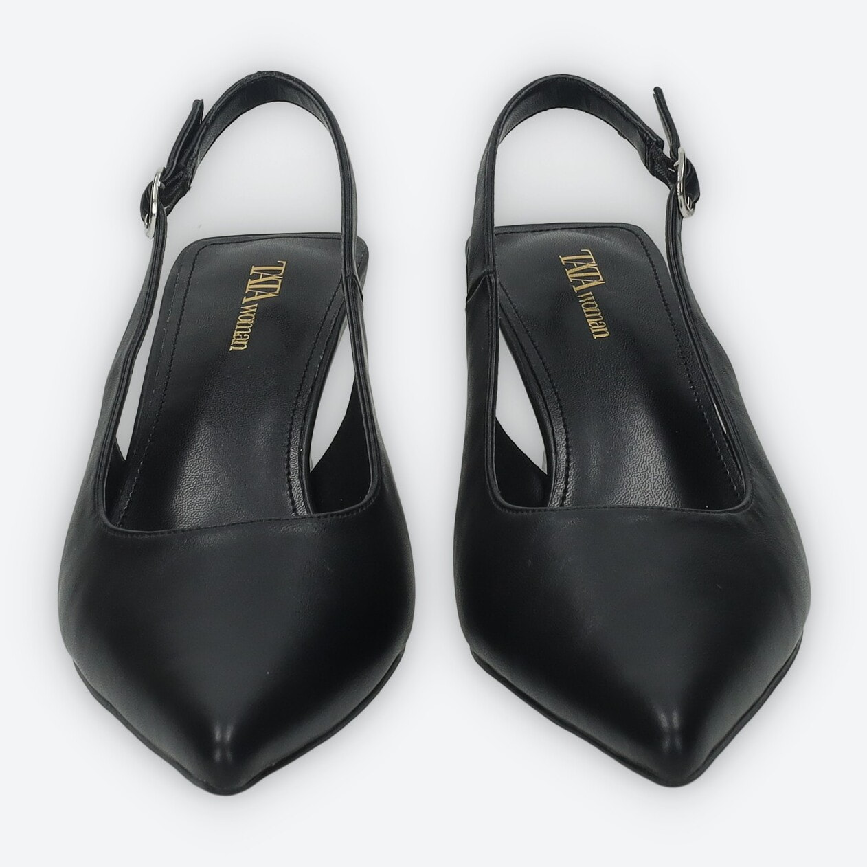 Décolleté sling back Donna Tata Italia Nero