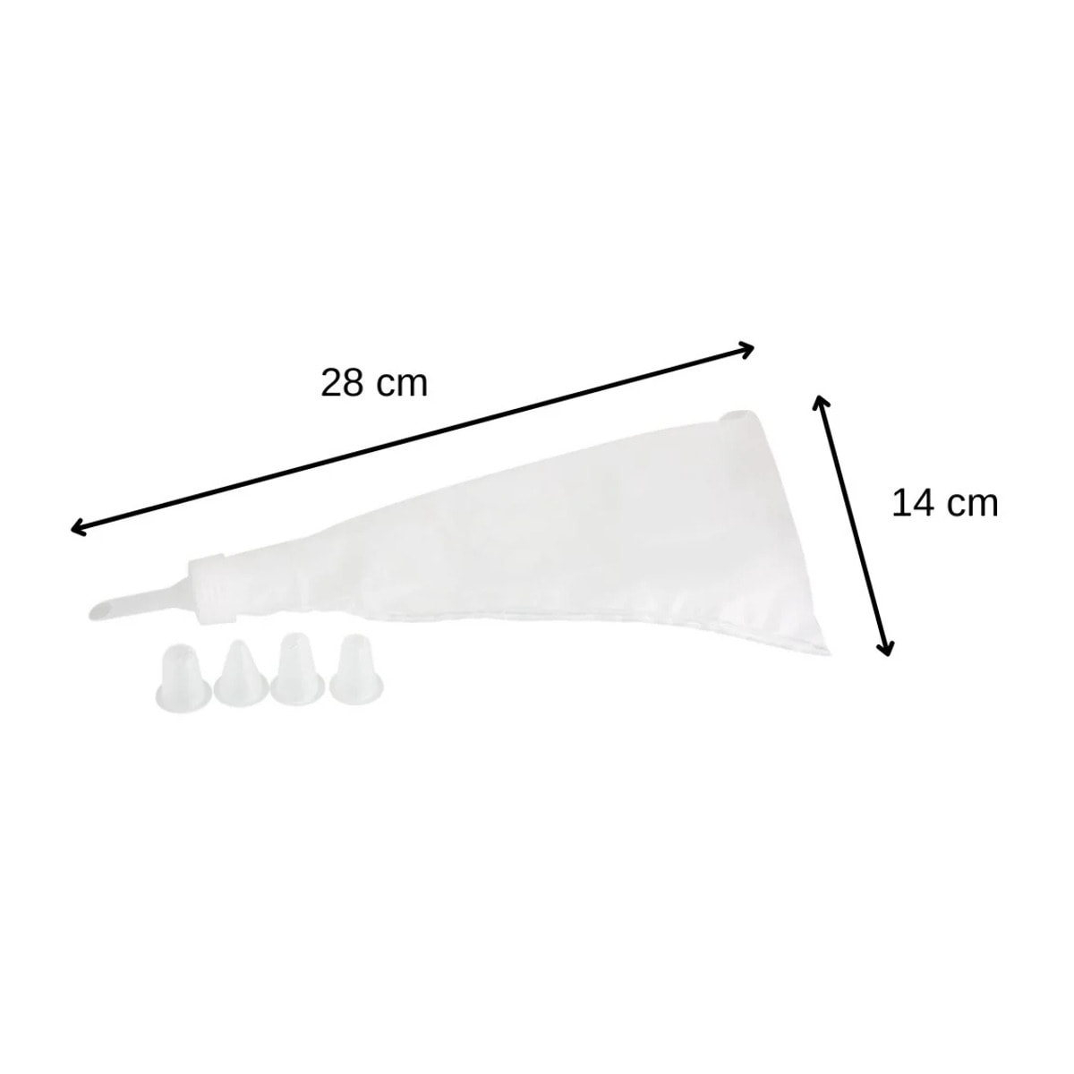 Poche à douille et 5 embouts en plastique 28 cm Zenker Smart Pastry