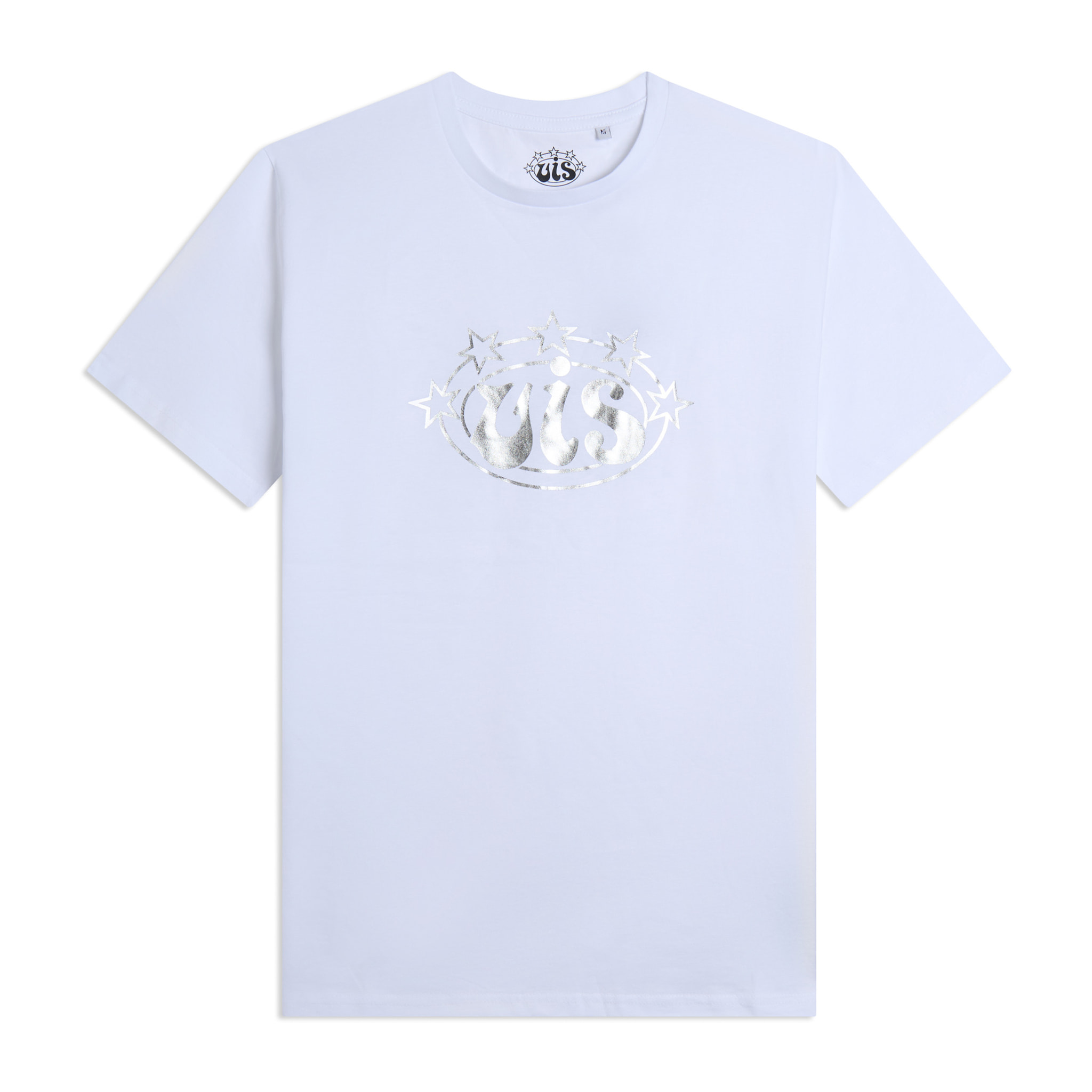 T-shirt Uomo Girocollo in Cotone con Logo VIS Argento
