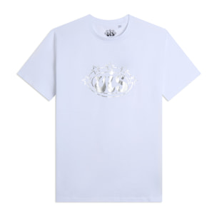 T-shirt Uomo Girocollo in Cotone con Logo VIS Argento