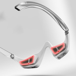 Strumento per massaggio oculare EMS con 3 intensità e 2 modalità di utilizzo.