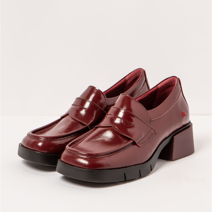 Zapatos 1283 NAPPA SHINNY BURDEOS / VARSOVIA color Burdeos
