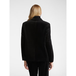 Elena Mirò - Blazer de terciopelo - Negro