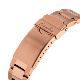 Orologio da Polso in Acciaio con Cubic Zirconia e Placcatura in Oro Rosa 18kt