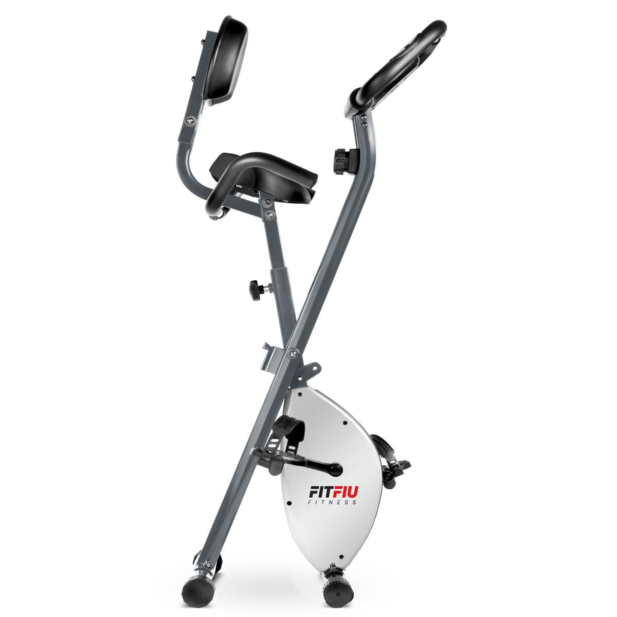 Bicicleta estática plegable FITFIU volante 8kg pulsómetro y respaldo