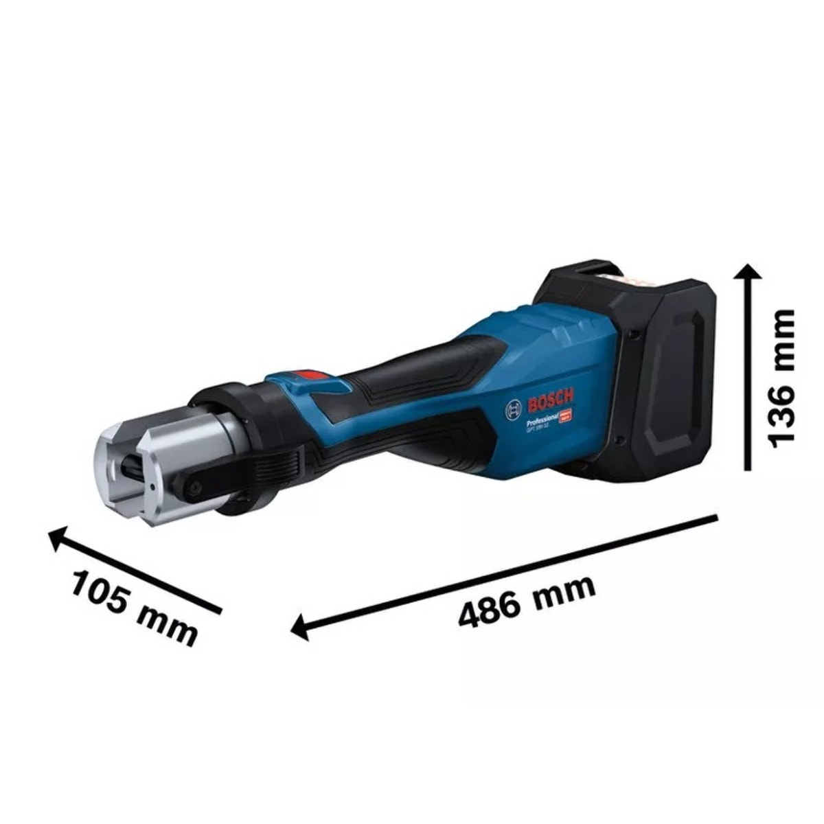Sertisseuse GPT 18V-32 Professional + Kit RFz 12/16/20 sans batterie, ni chargeur - Livrée en XL-Boxx - BOSCH - 0601M2105