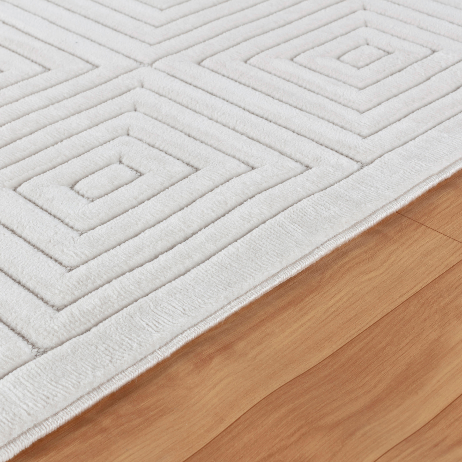 SAKURA Alfombra de Interior/Exterior con Motivos 3D en Relieve