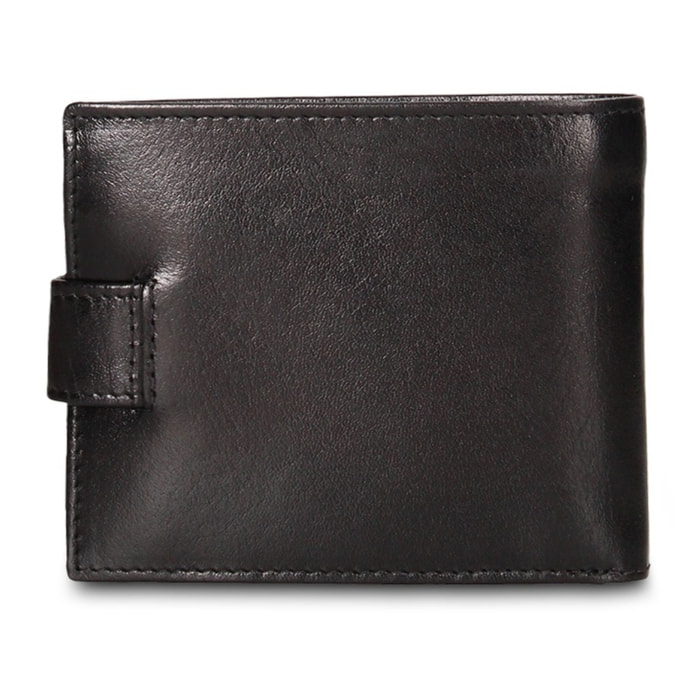 Portafoglio uomo in vera pelle - Modello Corvus Nova - Casual - 11.0 x 9.5 x 2.0 cm