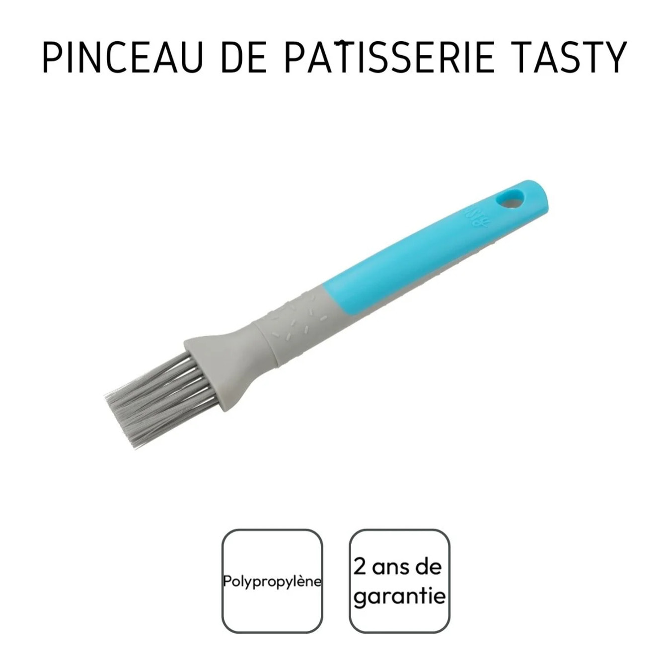 Pinceau à pâtisserie turquoise 24 cm en plastique Tasty Pâtisserie