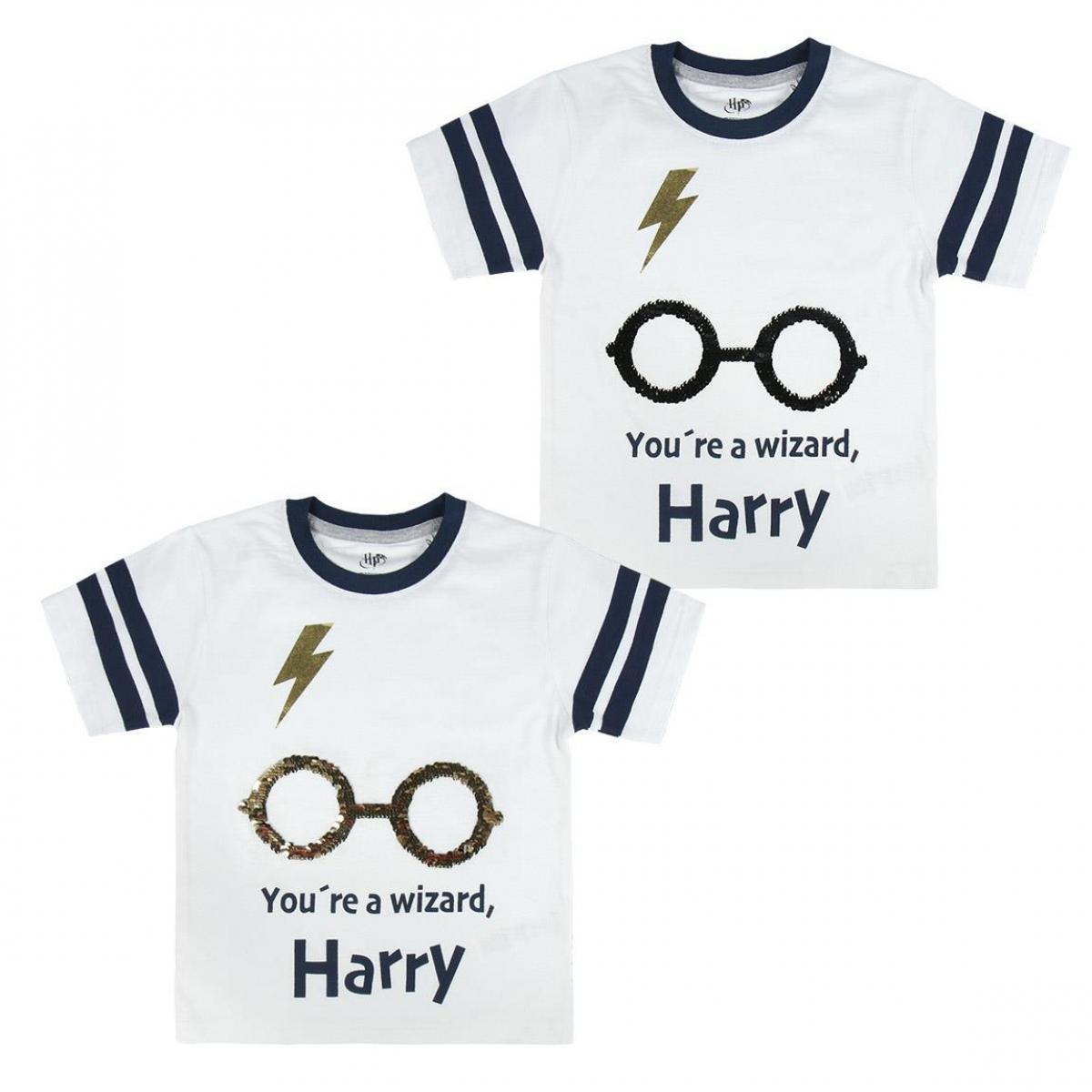 Maglietta a maniche corte Harry Potter unisex Harry Potter Bianco