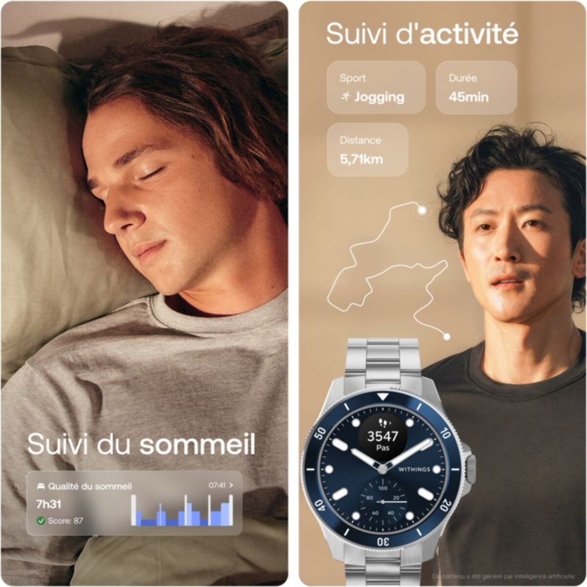 Montre santé WITHINGS Scanwatch Nova Bleue
