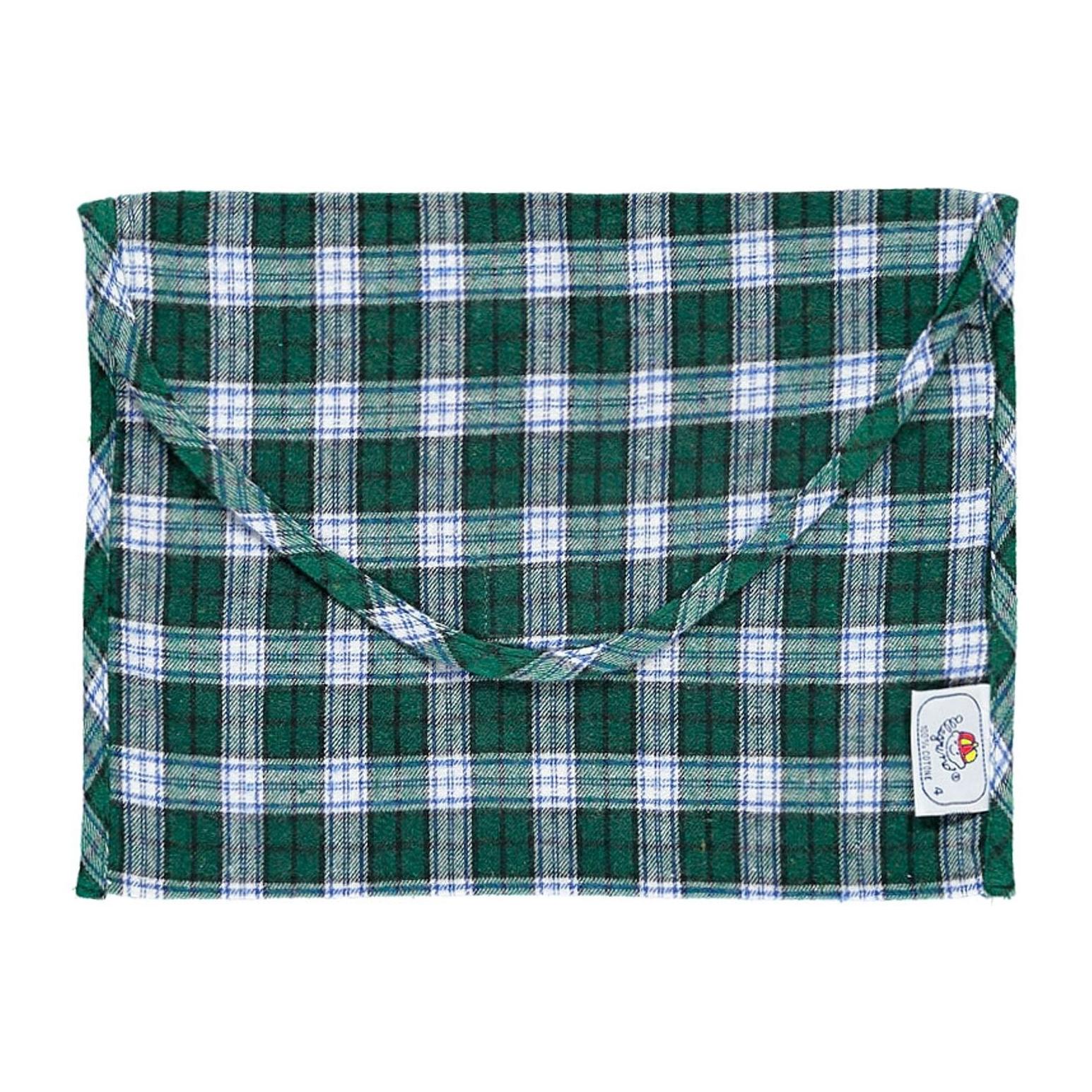 PIGIAMA HONEY in flanella scozzese verde maglia grigio