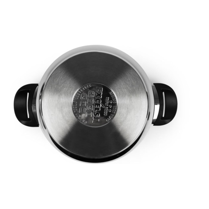 Pentola a pressione 3,5 L Excelsa – Professional Cook, Acciaio Argentato