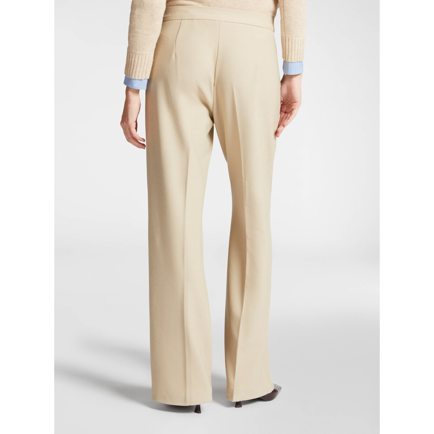 Elena Mirò - Pantaloni maschili in tessuto stretch - Beige