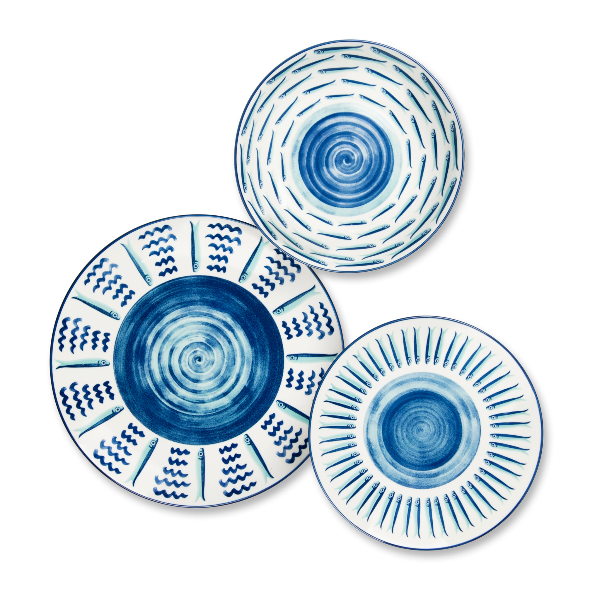 Service de table 18 pièces Excelsa – Mediterraneo, Porcelaine Multicolore