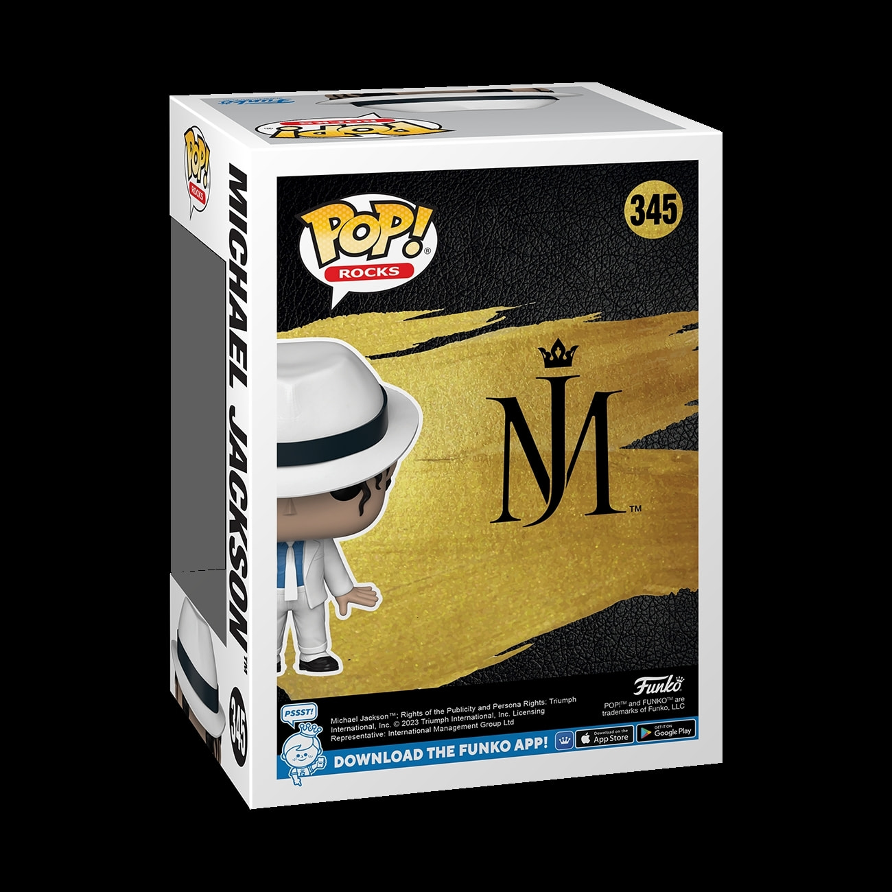 Michael Jackson Funko POP Rocks Vinyl Figura MJ (Smooth Criminal) 9 cm