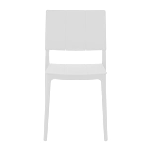 Set Da 4, Sedia Zante In Polipropilene Bianca