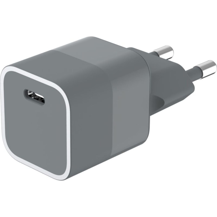 Chargeur secteur FORCE POWER 30W USB-C Made in France Gris