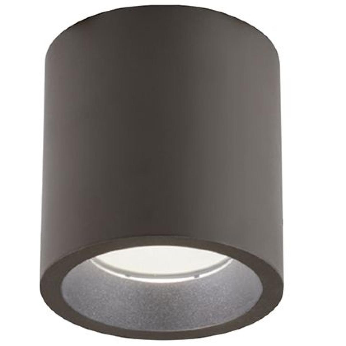 Show - Plafoniera Cilindrica Da Soffitto A Led 40W A Luce Calda Colore Corten