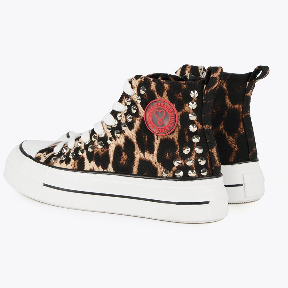 Sneakers alte stampa leopardo