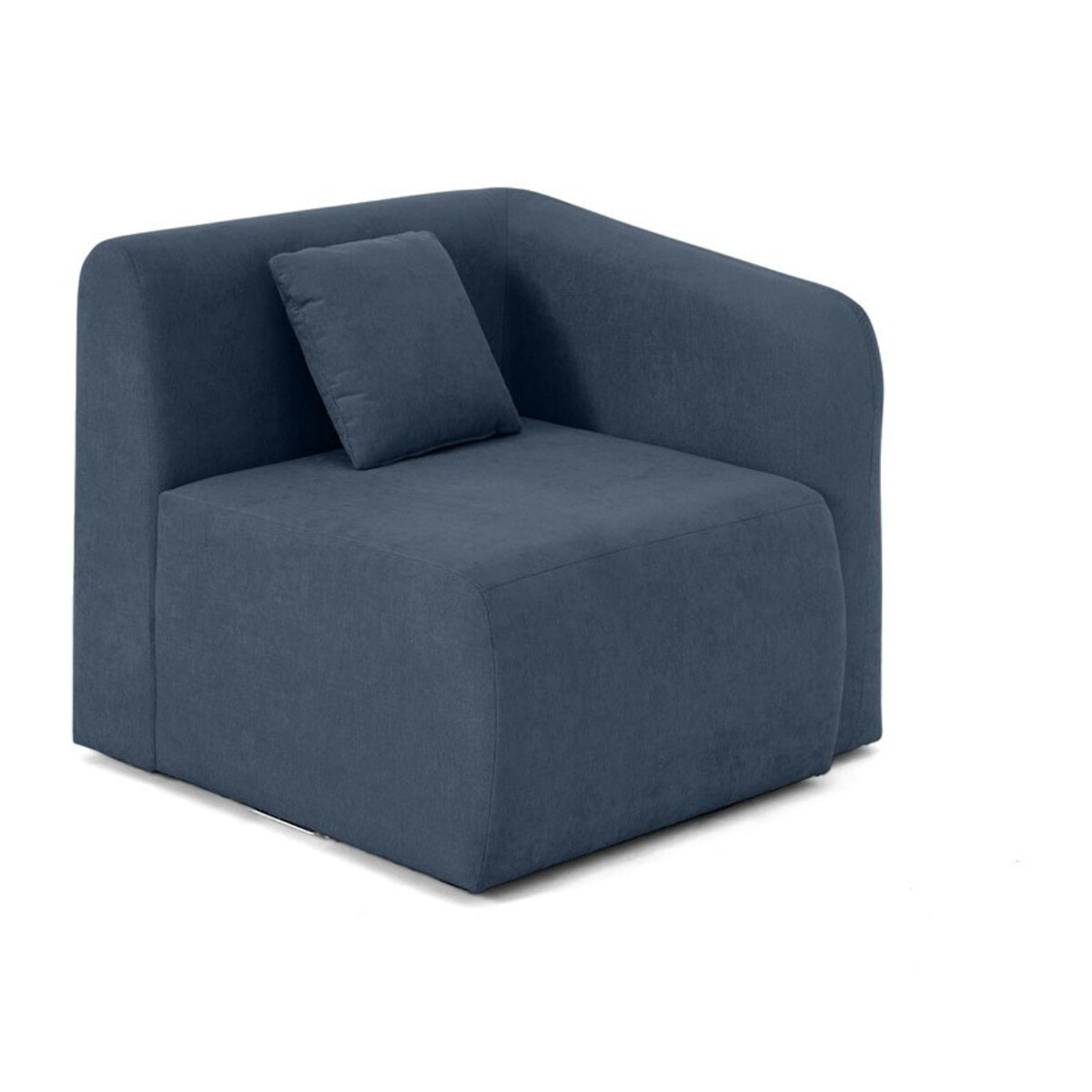 Ikare - module d'assise d'angle droit - en tissu - Bleu