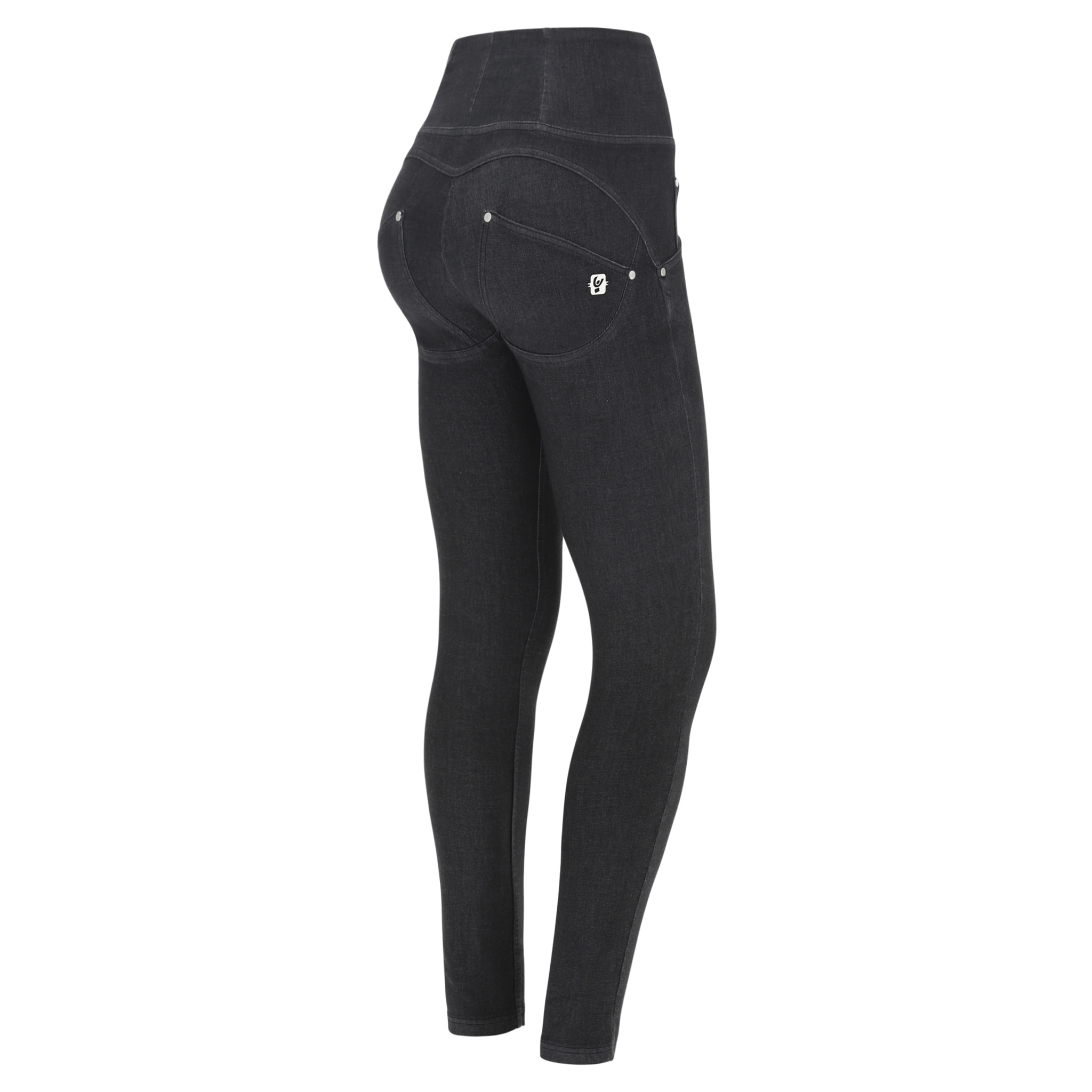 Pantaloni push up WR.UP® vita alta tessuto navetta ecologico