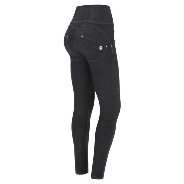 Pantaloni push up WR.UP® vita alta tessuto navetta ecologico