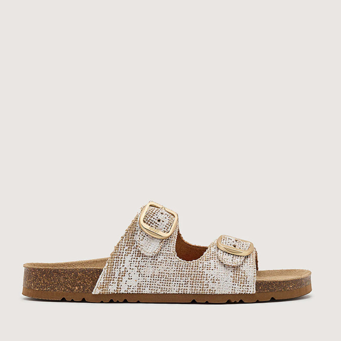Sandalia Bio Natural Blanco - Reine