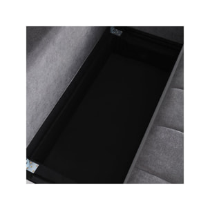 Canapé d'angle convertible tissu chenille 3 places - "Trocadero" - Gris