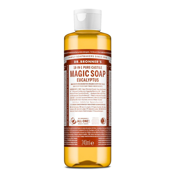 Eucalyptus - Savon de Castille Liquide Naturel 18-en-1