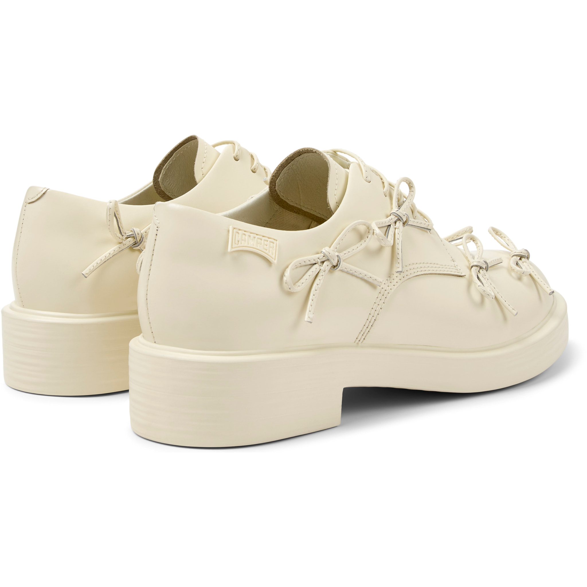 Zapatos de cordones - CAMPER Dean - Blanco - Cuero liso