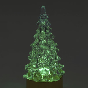 árbol de navidad con led cambiante de color h.9,3cm