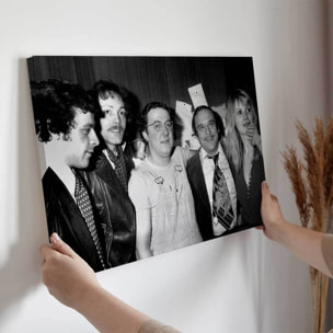 Tableau acteurs Photo de Coluche en coulisse Toile imprimée
