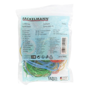 Lot de 150 élastiques de tailles différentes Fackelmann