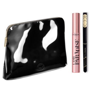 Trousse Femme Luxe - Mascara Lash Paradise Noir Intense + Eyeliner Perfect Slim Noir - L'Oréal Paris