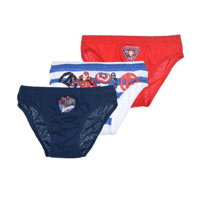 Set di 3 mutandine slip Avengers Lui Marvel Multicolor