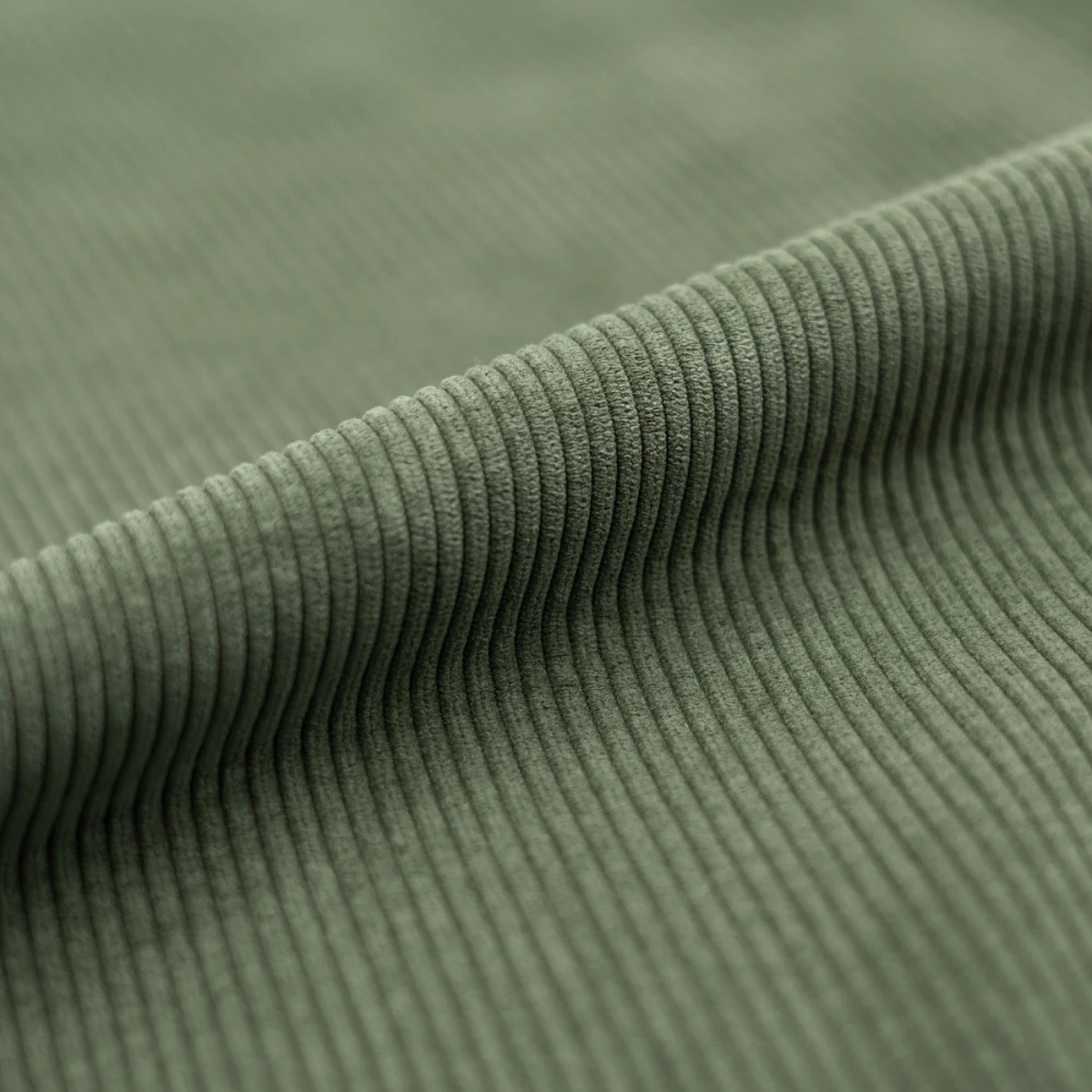 Lot de 2 chaises pour îlot central en velours côtelé kaki 64.5 cm - Jade