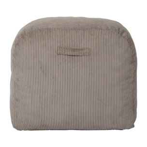 Fauteuil - HOME DECO FACTORY - Scott - Compact - Côtelé - Taupe