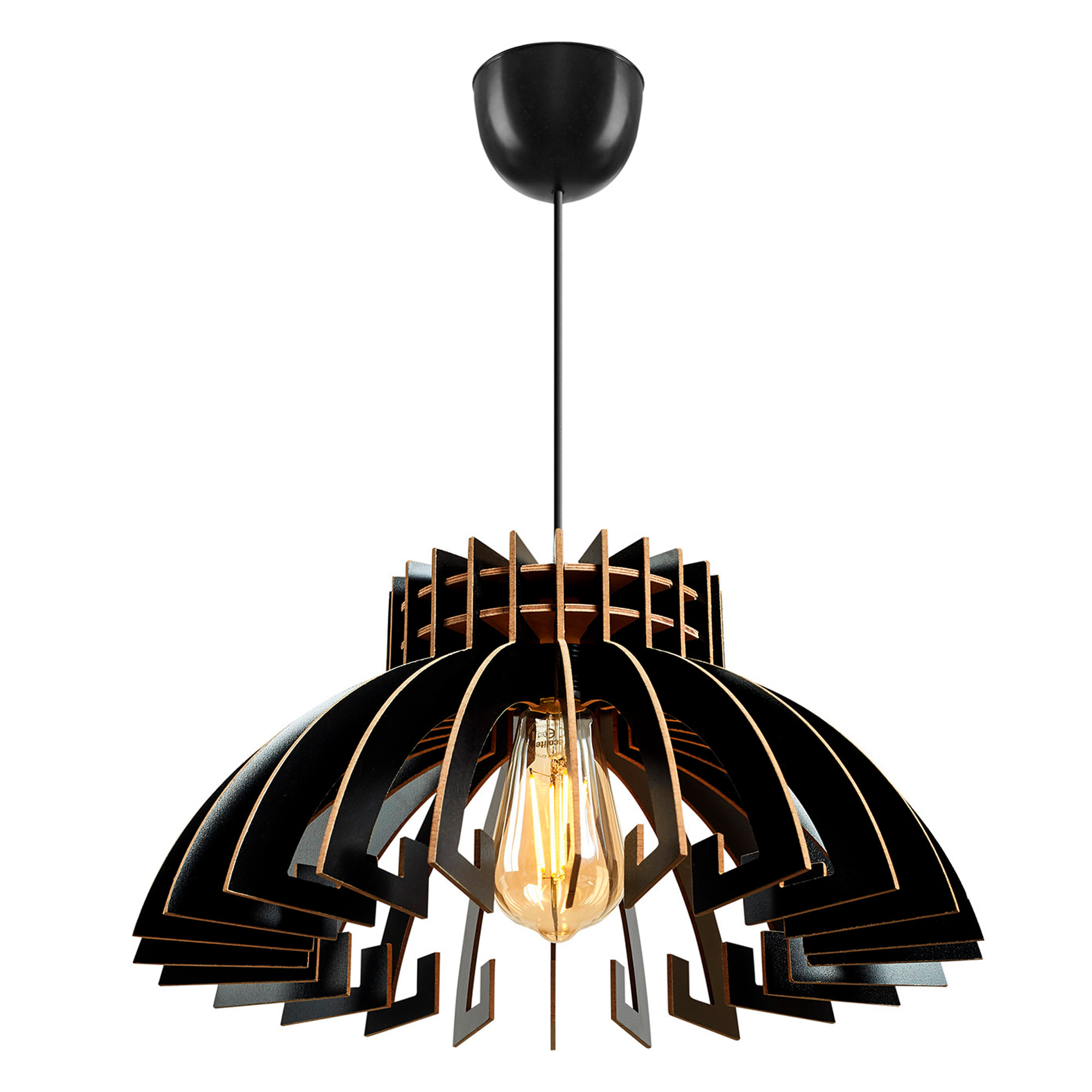 Lámpara de techo 65 cm. negro, tipo E 27 Max 45 - 60 W