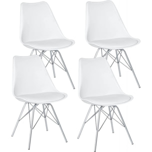 Chaise Epura blanc X4