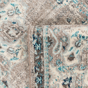 Anatolia - Tapis de salon vintage, bleu céruléen